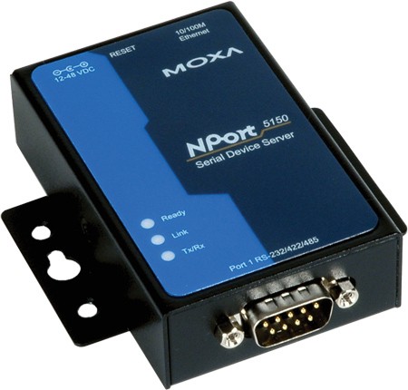 MOXA MOXA Fast Ethernet Konverter NPort 5150, 1 Port seriell