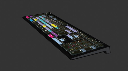 LOGIC-KEYBOARD LOGIC-KEYBOARD Davinci Resolve Astra Kabelgebunden Tastatur Deutsch, QWERTZ Schwarz