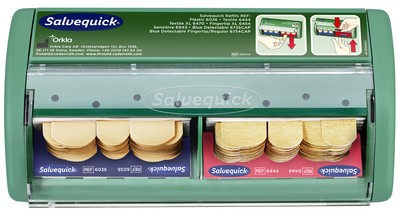 CEDERROTH Salvequick Pflasterspender, bestückt, Kunststoff