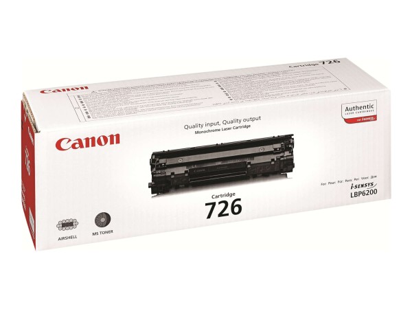 CANON CRG 726 Schwarz Tonerpatrone 3483B002