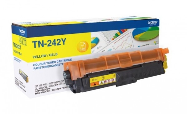 Brother TN242Y - Tonereinheit Original - Yellow - 1.400 Seiten