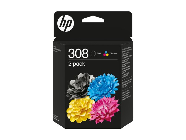 HP HP 308 Black/Tri-Color Ink Cartridge Combo 2-Pack
