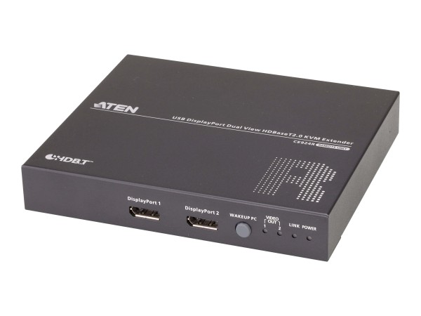 ATEN ATEN USB DP Dual-Anzeige HDBaseT 2.0 KVM Extender, 4k, 100m