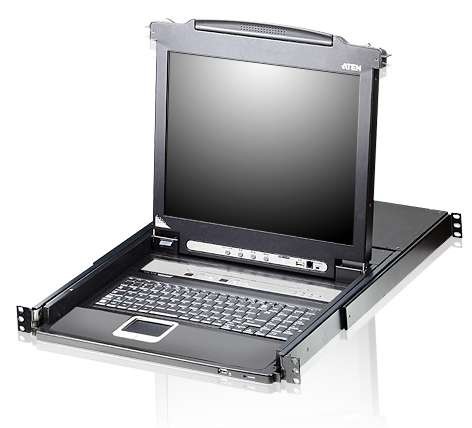 ATEN 16-Port 17 LCD KVM Switch (USB - PS/2 VGA) Swiss lay. CL5716M-ATA-SGG
