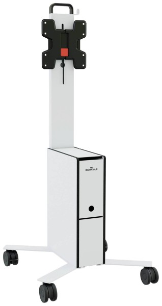 DURABLE Mobiler TV Wagen COWORKSATION weiß 370202