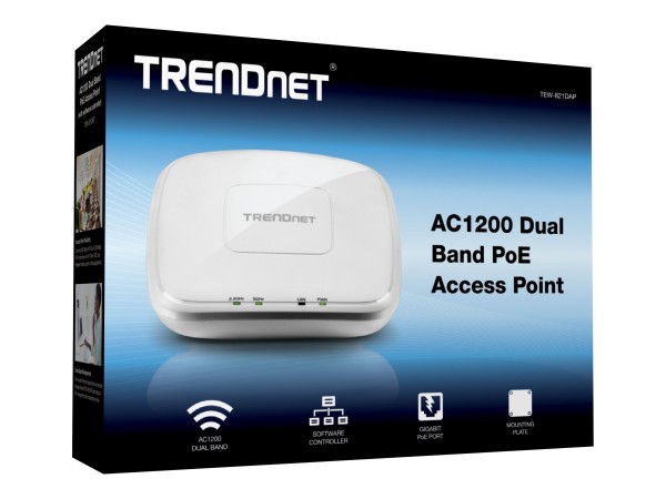 TRENDNET WL-AP AC1200 Dual PoE Access Point TEW-821DAP