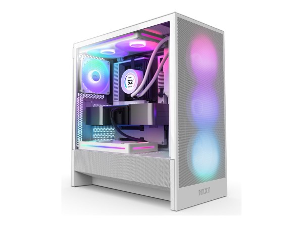 NZXT Case NZXT H5 Flow RGB White Midi ATX (2024) CC-H52FW-R1