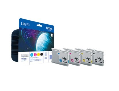 Brother LC970 Value Pack - Tintenpatrone Original - Schwarz, Cyan, Magenta, Yellow