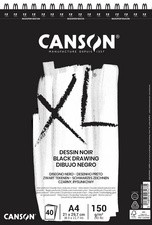 CANSON Skizzen- und Studienblock XL Black, DIN A4, schwarz