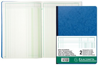 EXACOMPTA Spaltenbuch DIN A4, 5 Spalten je Seite