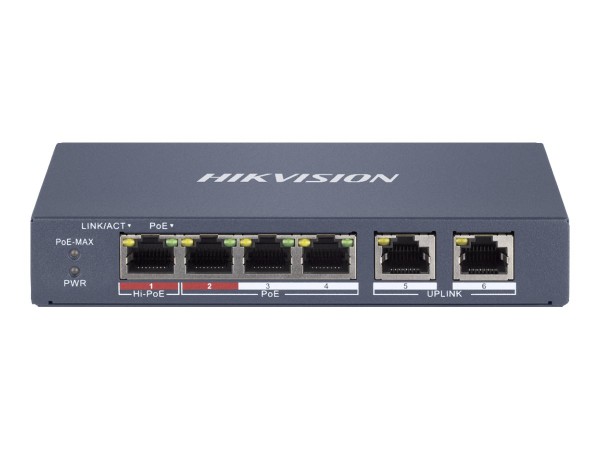 HIKVISION HIKVISION Digital Technology DS-3E1106HP-EI Netzwerk-Switch Managed Fast Ethernet (10/100) Power ove