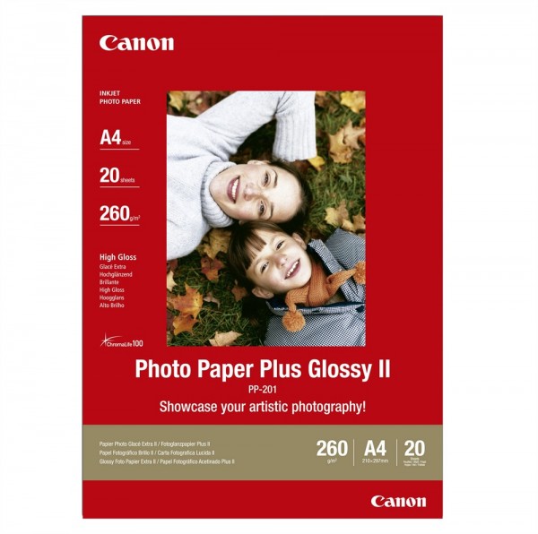 Original Canon Fotoglanzpapier plus II, 260 g/qm, A4