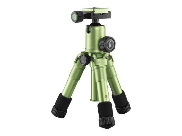 WALSER MANTONA 21186 Dreibeinstativ 1/4 Zoll, 3/8 Zoll Arbeitshöhe=17 - 49.5 cm Grün