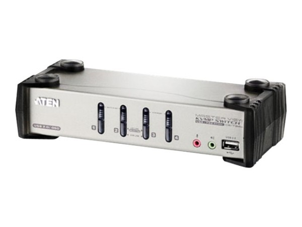 ATEN KVM Umschalter, 4-fach, CS-1734B, USB, PS/2, Audio, OSD CS1734B