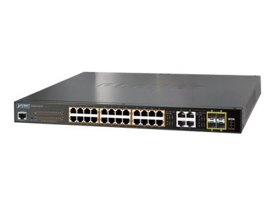 PLANET TECHNOLOGY Planet GS-4210-24PL4C 24-Port 10/100/1000T 802.3at PoE + GS-4210-24PL4C