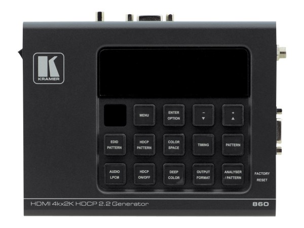KRAMER KRAMER 860 - 4K60 4:4:4 HDCP 2.2 HDMI 2.0 18G Signal-Generator und -Analysator