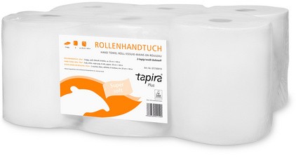 Tapira Handtuchrolle Plus, 2-lagig, weiß, 140 m