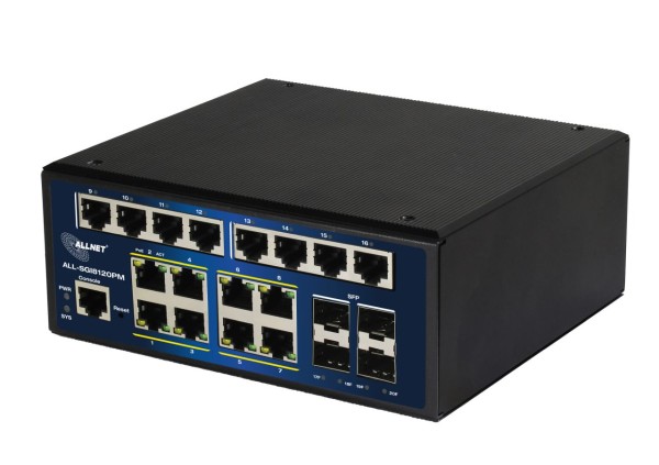 ALLNET Switch industrial full managed Layer2+ 20 Port? 20x GbE? PoE Budget ALL-SGI8120PM