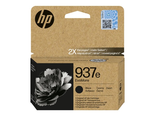 HP 937e EvoMore - Schwarz - original - Tintenpatrone 4S6W9NE#CE1