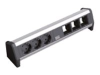 BACHMANN BACHMANN Steckdosenleiste Desk 3xCH 3xAbdeckung mi