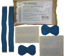 LEINA Pflasterset 40-teilig, elastisch/wasserfest, blau