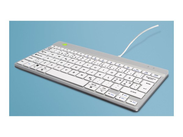 R-GO TOOLS R-GO TOOLS Tastatur Compact Break ND-Layout Kabel weiß