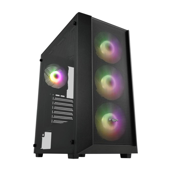 FSP FORTRON FSP Geh Midi CMT218 ATX/M-ATX/M-ITX/ARGB o.N. Black retail
