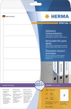 HERMA Ordnerrücken-Etiketten SPECIAL, 61 x 297 mm, weiß