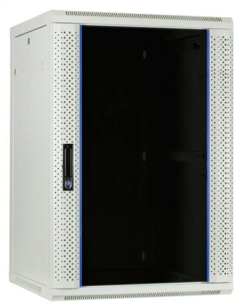 DSIT 22 HE Serverschrank, Wandgehäuse mit Glastür (BxTxH) 600 x 600 x 1200m DS6622W-WAND