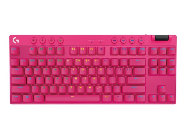 LOGITECH LOGITECH G PRO X TKL - Tastatur - Hintergrundbeleuchtung - kabellos - 2.4 GHz, Bluetooth - QWERTY -