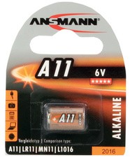 ANSMANN Alkaline Batterie A11, 6 Volt, 1er Blister