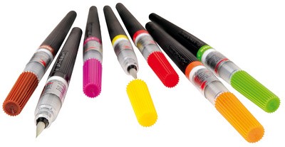PentelArts Colour Brush Aquarellpinselstift, schwarz