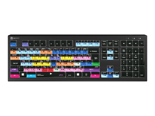 LOGIC-KEYBOARD LOGIC-KEYBOARD Logickeyboard Avid Media Composer Astra 2 Pro UK PC (LKB-MCOMP-A2PC-UK)