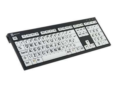 LOGIC-KEYBOARD LogicKeyboard XL-Print PC-Slim LKB-LPBW-BJPU-DE