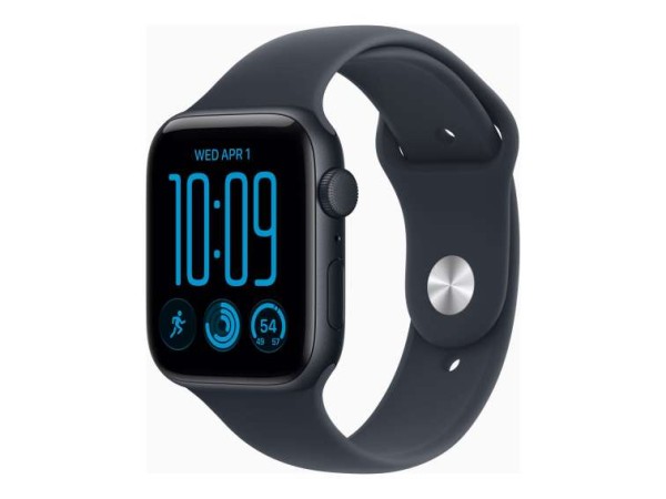 APPLE Watch SE 3 Aluminium 44mm Mitternacht (Sportarmband navyblau) S/M MJL74ZR/A