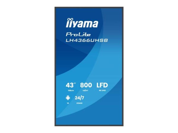 IIYAMA LH4366UHSB-B1AG 108cm (43") LH4366UHSB-B1AG