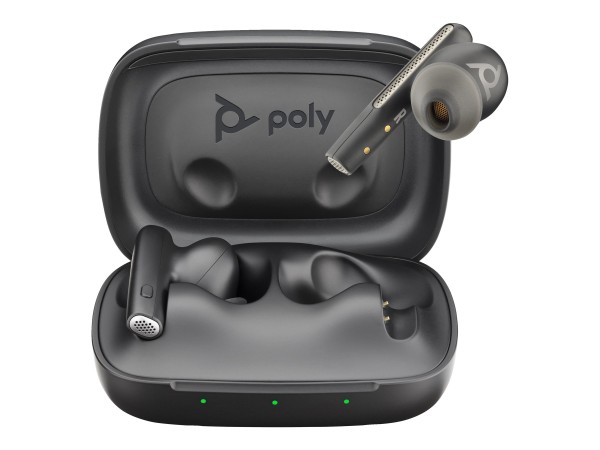 HP Poly Voyager Free 60 UC Carbon Black Earbuds +BT700 USB-C Adapter +Basic 7Y8H4AA