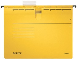 LEITZ ALPHA Hängehefter, A4, kaufmännische Heftung, gelb