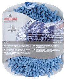 NIGRIN Performance Microfaser-Waschhandschuh