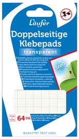 Läufer Klebepads, wieder ablösbar, transparent