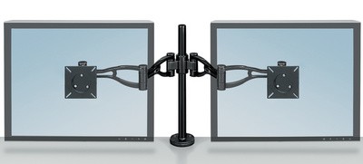 Fellowes Doppel-Monitorarm Vista, schwarz