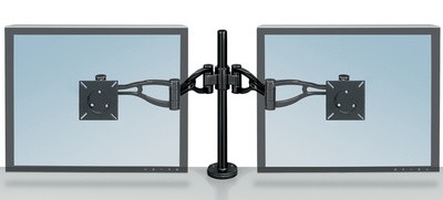 Fellowes Doppel-Monitorarm Vista, schwarz