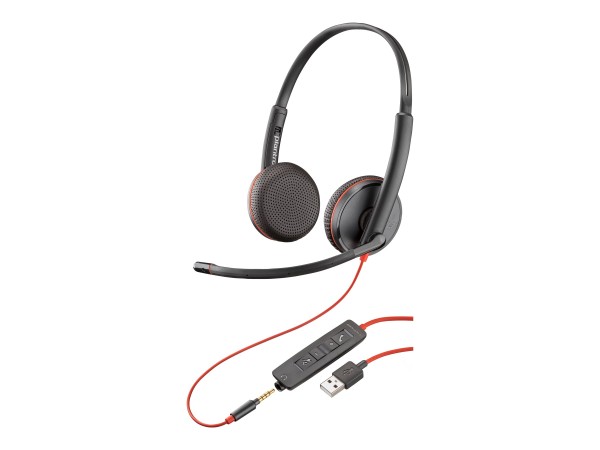HP HP Poly Blackwire 3225 Stereo USB-A Headset Bulk