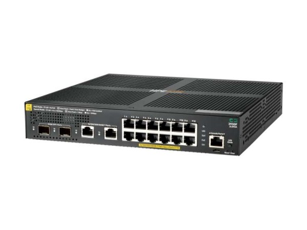 HPE Aruba 2930F 12G PoE+ 2G/2SFP+ - Switch - L3 - managed - 12 x 10/100/100 JL693A#ABB