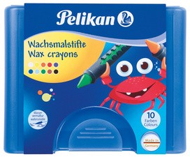 Pelikan Wachsmaler 655/10, mit Schiebehülse, rund