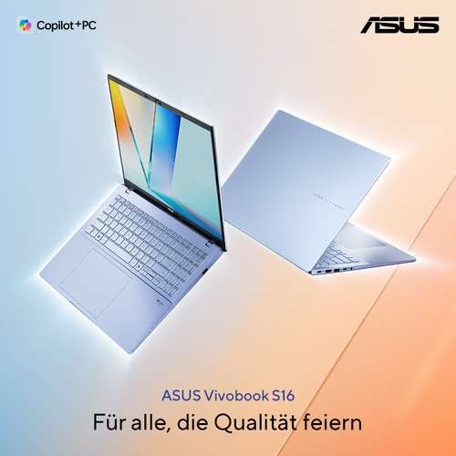 ASUS Vivobook S16 S3607NA-SH001W 40,6cm (16") Snapdragon X2E-88-100 32GB 1T 90NB17P5-M002Y0