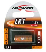 ANSMANN Alkaline Rundzelle LR1, 1,5 Volt, 1er-Blister