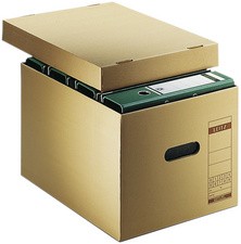 LEITZ Archiv-/Transportbox, aus Wellpappe, natron