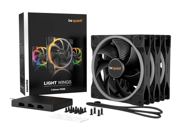 BE QUIET Lüfter be quiet! 140*140*25 Light Wings PWM Triple-Set BL078