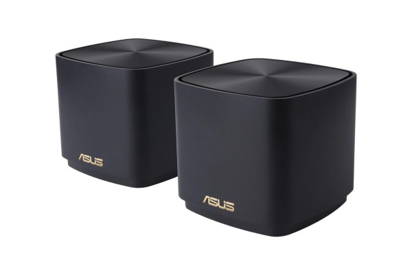 ASUS ASUS ZenWiFi XD4 Plus WiFi 6 Mesh System 2er-Pack Schwarz AX1800 Dual-Band, 2x Gigabit LAN, AiMesh